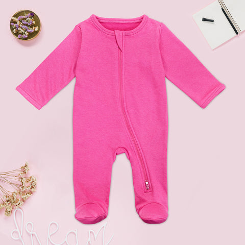 Pink Delight - Footed Bodysuit