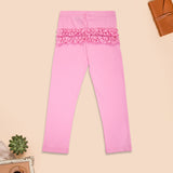 Stretchable Tights - Bubblegum with Frill