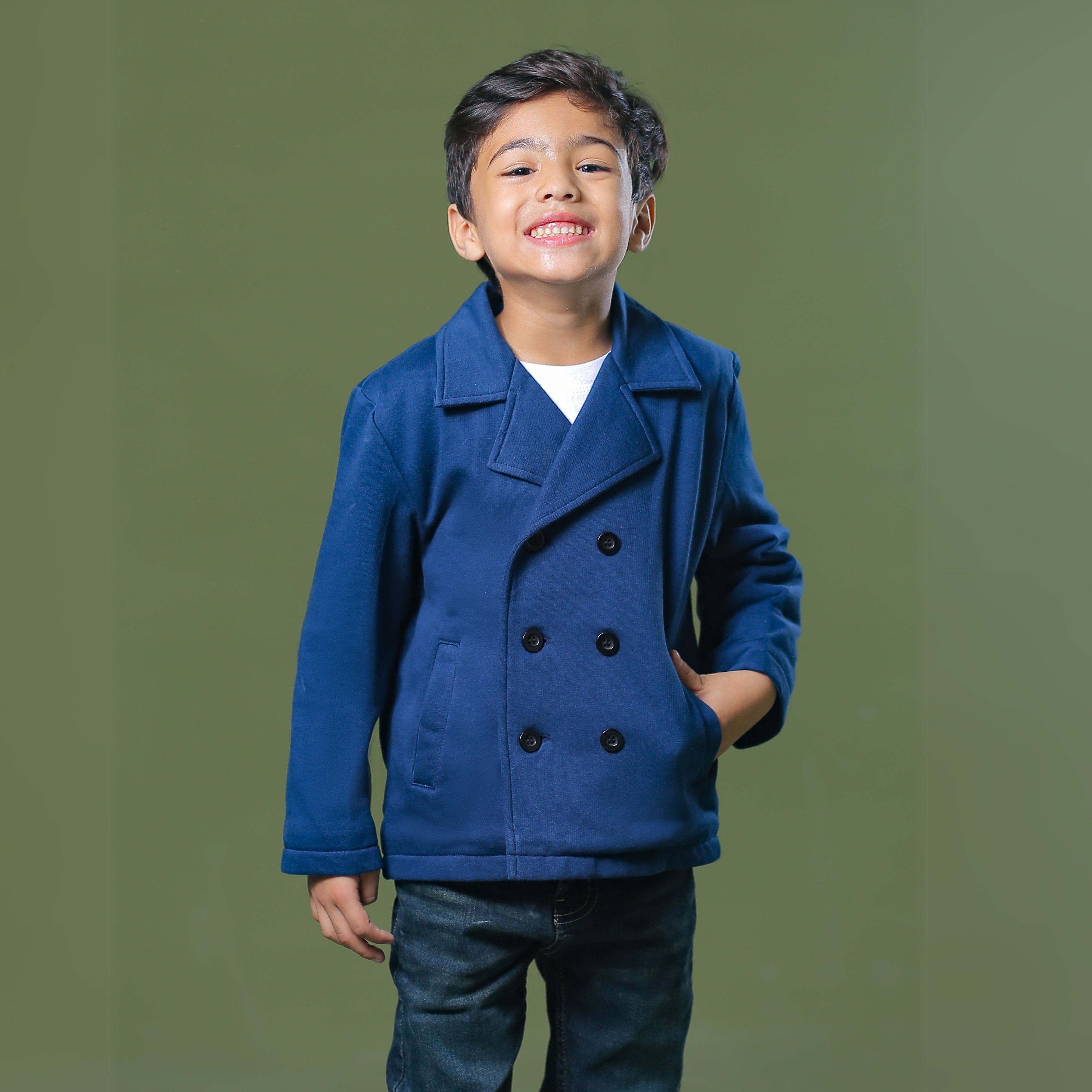 Timeless Double-Breasted Fleece Jacket - Main Image