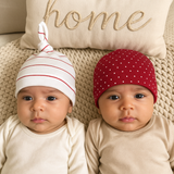 Red Polkadot Set - Baby Cap Set