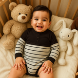 Stripe Magic - Black Onesie