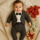 Charcoal - Tuxedo Footie