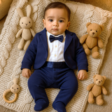 Navy - Tuxedo Footie