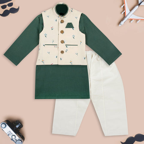 Emerald - 3 Piece Outfit with Waistcoat