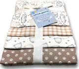 Big Paws - Flannel Receiving Blankets