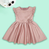 Rosette Charm - Silk Dress