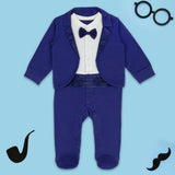 Navy - Tuxedo Footie