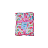 Roaring Roses - Muslin lined with Sherpa Swaddle/Blanket