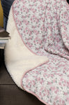 Dizzy Daisies - Muslin lined with Sherpa Swaddle/Blanket