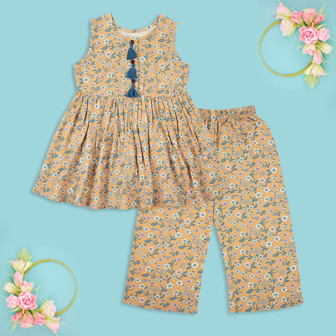 Wheat - Printed 2 Piece Coordinate Outfit