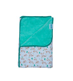 Hopping Hare - Muslin lined with Sherpa Swaddle/Blanket