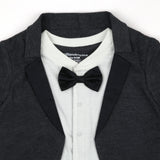 Charcoal - Tuxedo Footie