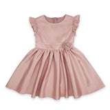 Rosette Charm - Silk Dress