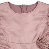 Rosette Charm - Silk Dress