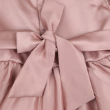 Rosette Charm - Silk Dress
