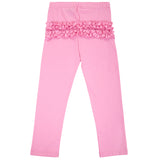 Stretchable Tights - Bubblegum with Frill