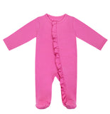 Carnation Pink - Footed Bodysuit