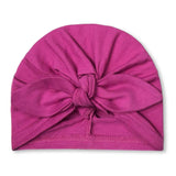 Knot Turban Cap - Raspberry Rose