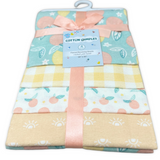 Tangerines - Flannel Receiving Blankets