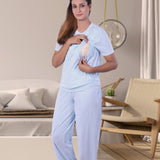 Ice Blue - Nursing Top & PJ Set