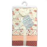 Floral Fox - Flannel Receiving Blankets