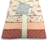 Floral Fox - Flannel Receiving Blankets