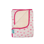 Love at first sight - Muslin lined with Sherpa Swaddle/Blanket