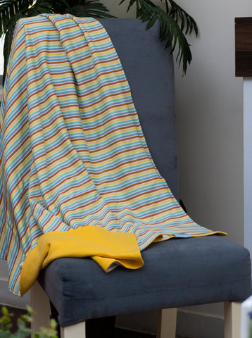 Rays of the Sun - Jersey lined with Fleece Swaddle/Blanket