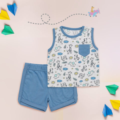 Baby Boy - Fun Zoo Dress Set