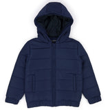 Navy - Hooded Puffer Jacket