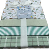 Leaf Parade - Flannel Receiving Blankets