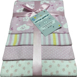 Cloudy - Flannel Receiving Blankets