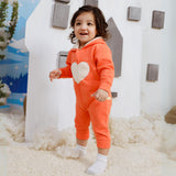 Hearty Heart - Coral Fleece Coverall