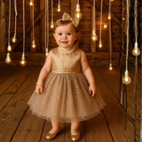 Golden Glimmer Dress