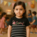 Floral Embroidered - T-Shirt