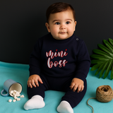 Baby Boy - Full Sleeved Fleece Upper Lower Mini Boss Dark Navy Blue - CMB-001A