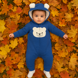 Polar Bear - Blue Fleece Coverall