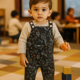 Doodles - Fleece Coverall with Booties