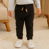 Black - Jogger Pants with Rivets