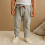 Heather Gray - Jogger Pants with Rivets
