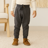 Charcoal - Jogger Pants with Rivets