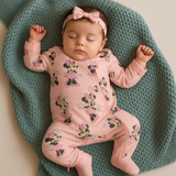 Minnie - Zipper Footie with Headband