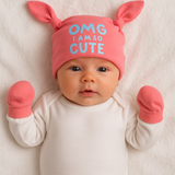 Cutey - Cap & Mitten Set