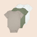 3 Pack Short Sleeved Onesies -G