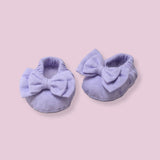 Lavender Bow - Booties