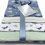Dino Dreamin - Flannel Receiving Blankets