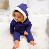 Blue Depth - Fleece Bunting Suit