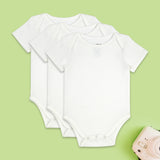 Short Sleeved Onesies - Innerwear (Pack of 3)
