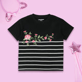 Floral Embroidered - T-Shirt