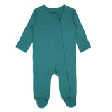Teal - Footed Romper
